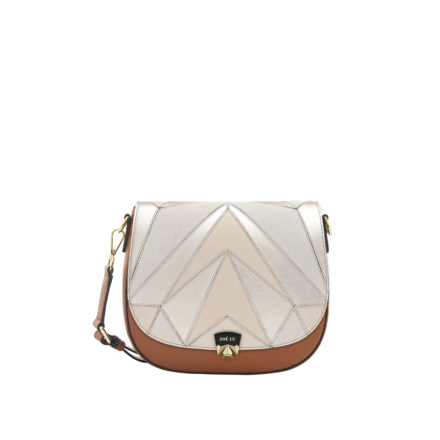Wechselklappe - Charming Tuesday - creme-metallic