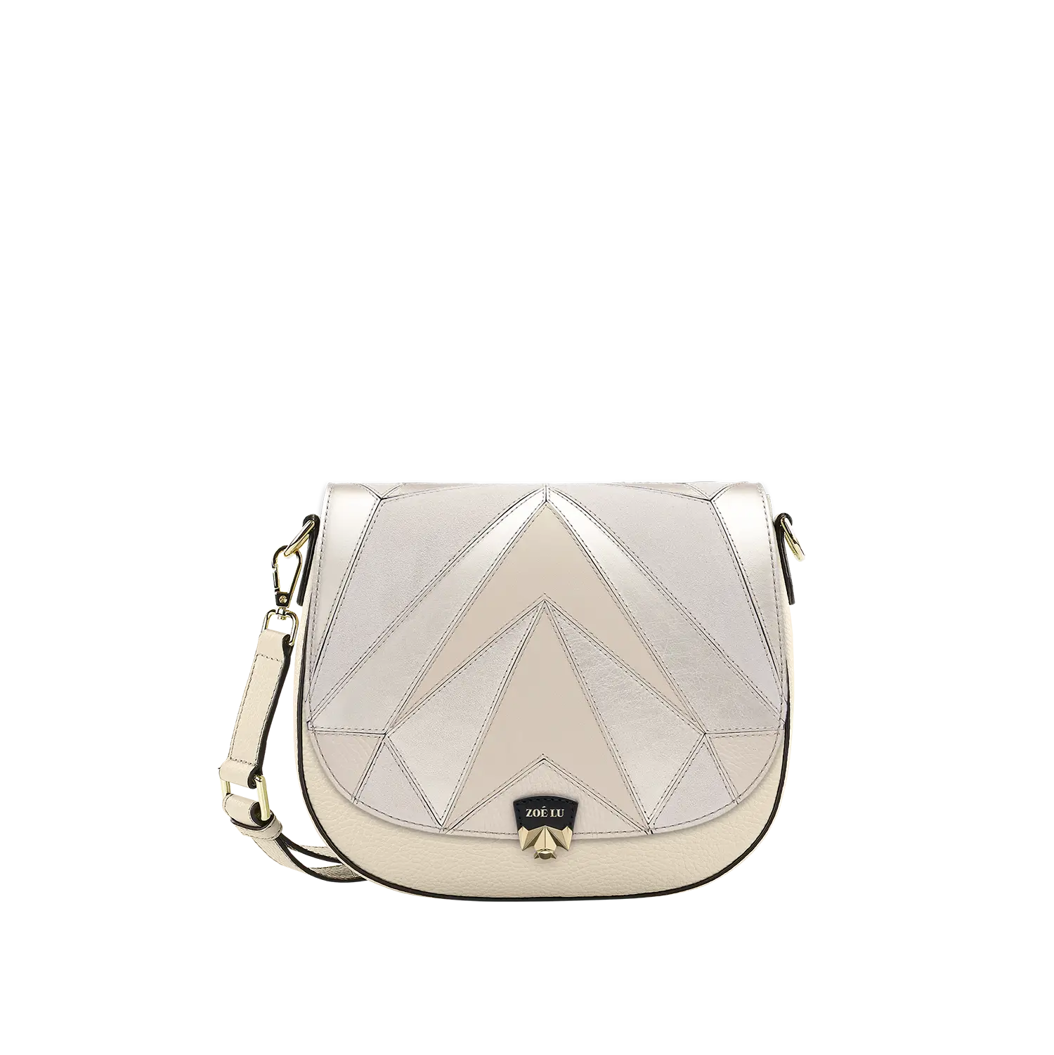 Wechselklappe - Charming Tuesday - creme-metallic