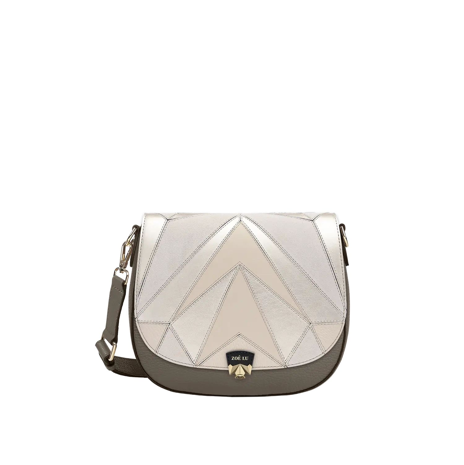 Wechselklappe - Charming Tuesday - creme-metallic
