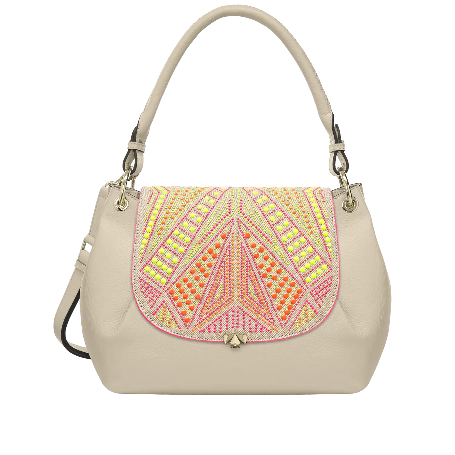 Wechselklappe - Neon Vibes - creme-bunt