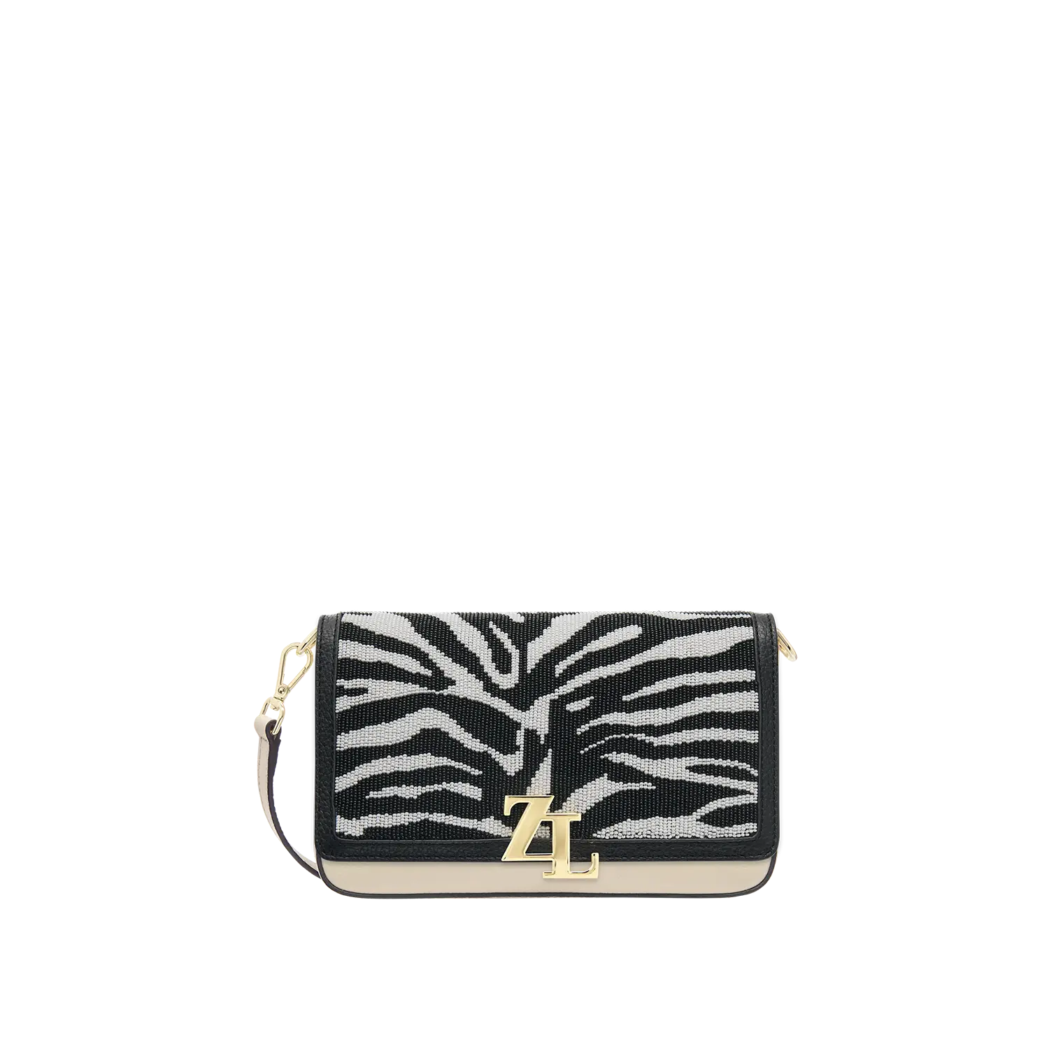 Wechselklappe - Zebra Crush - schwarz-weiss