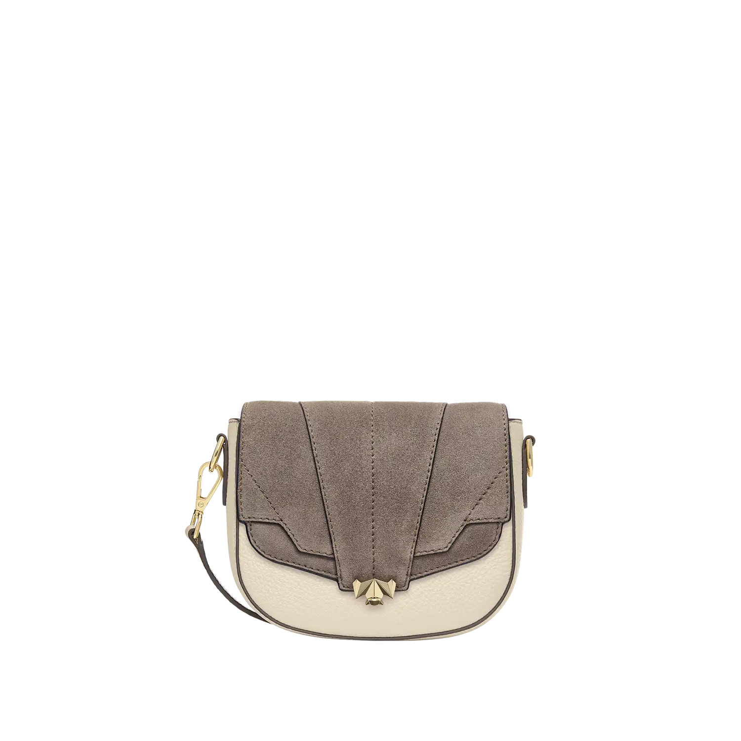 Wechselklappe - Mini Milky Solitair - taupe