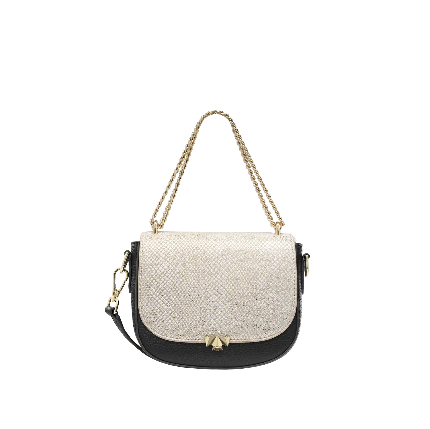 Wechselklappe - Wedding Bliss - beige-glitzer