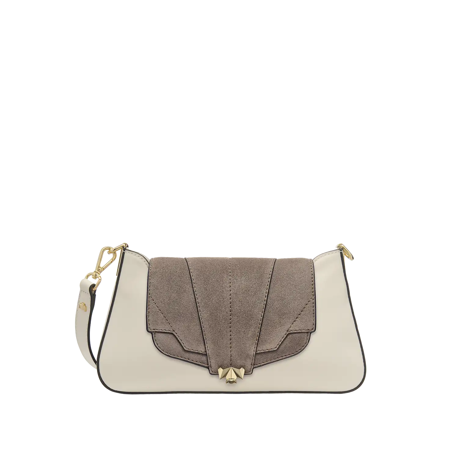 Wechselklappe - Mini Milky Solitair - taupe