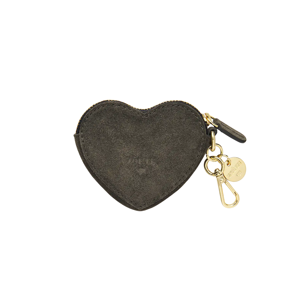 Schluesselanhaenger - Heartbeat - graubraun