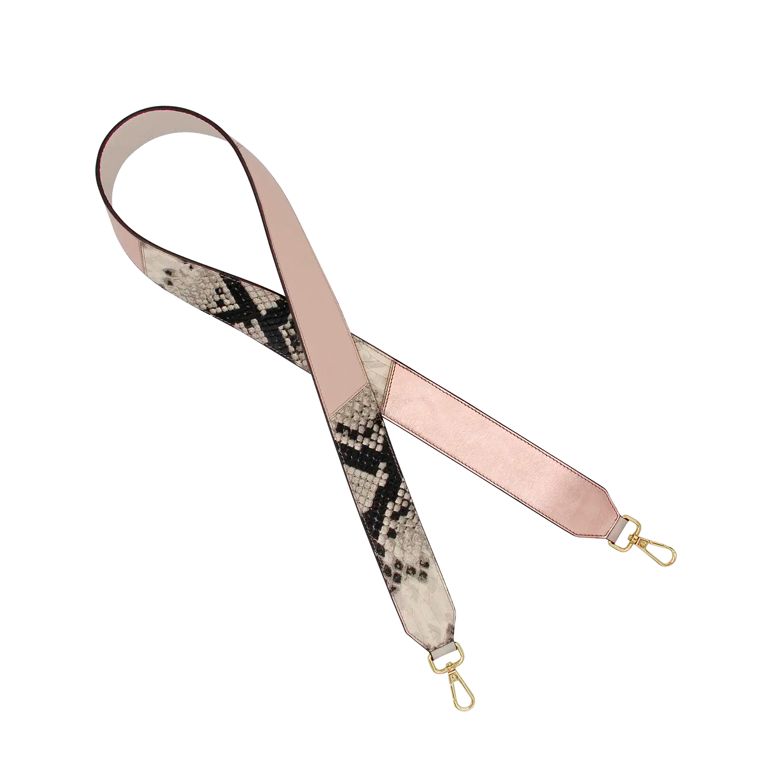 Schulterriemen - Happy Turn Over - creme-metallic