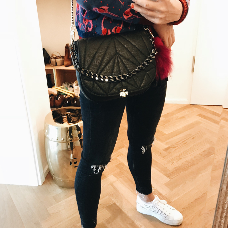 Wechselklappe Kinda classy in schwarz mit lässigem Jeans-Look