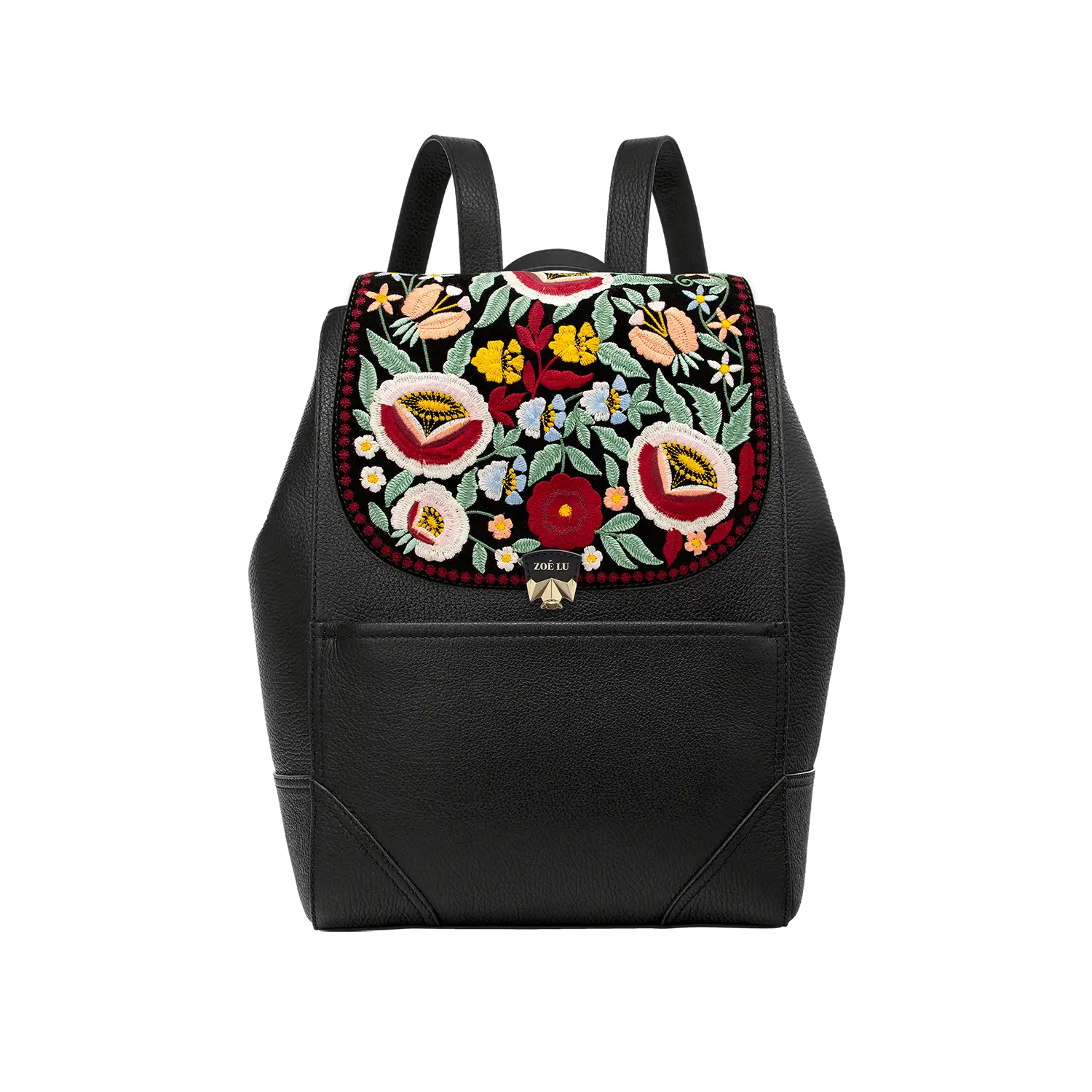 Wechselklappe - So Romantic - Blumen schwarz