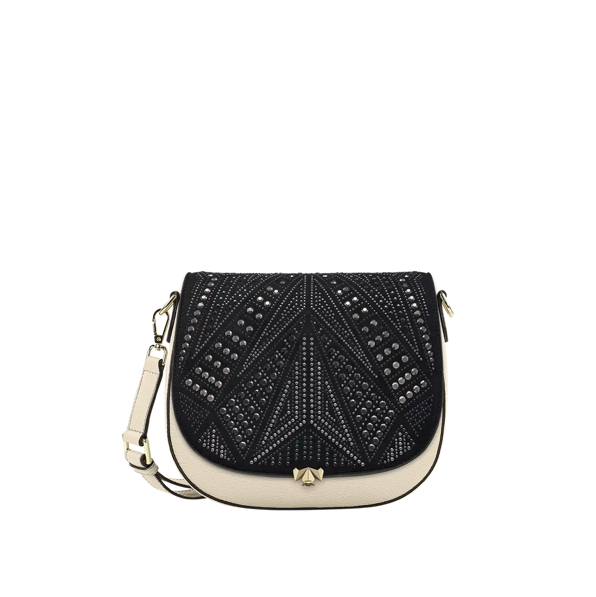 Wechselklappe - Black Sparkle - schwarz