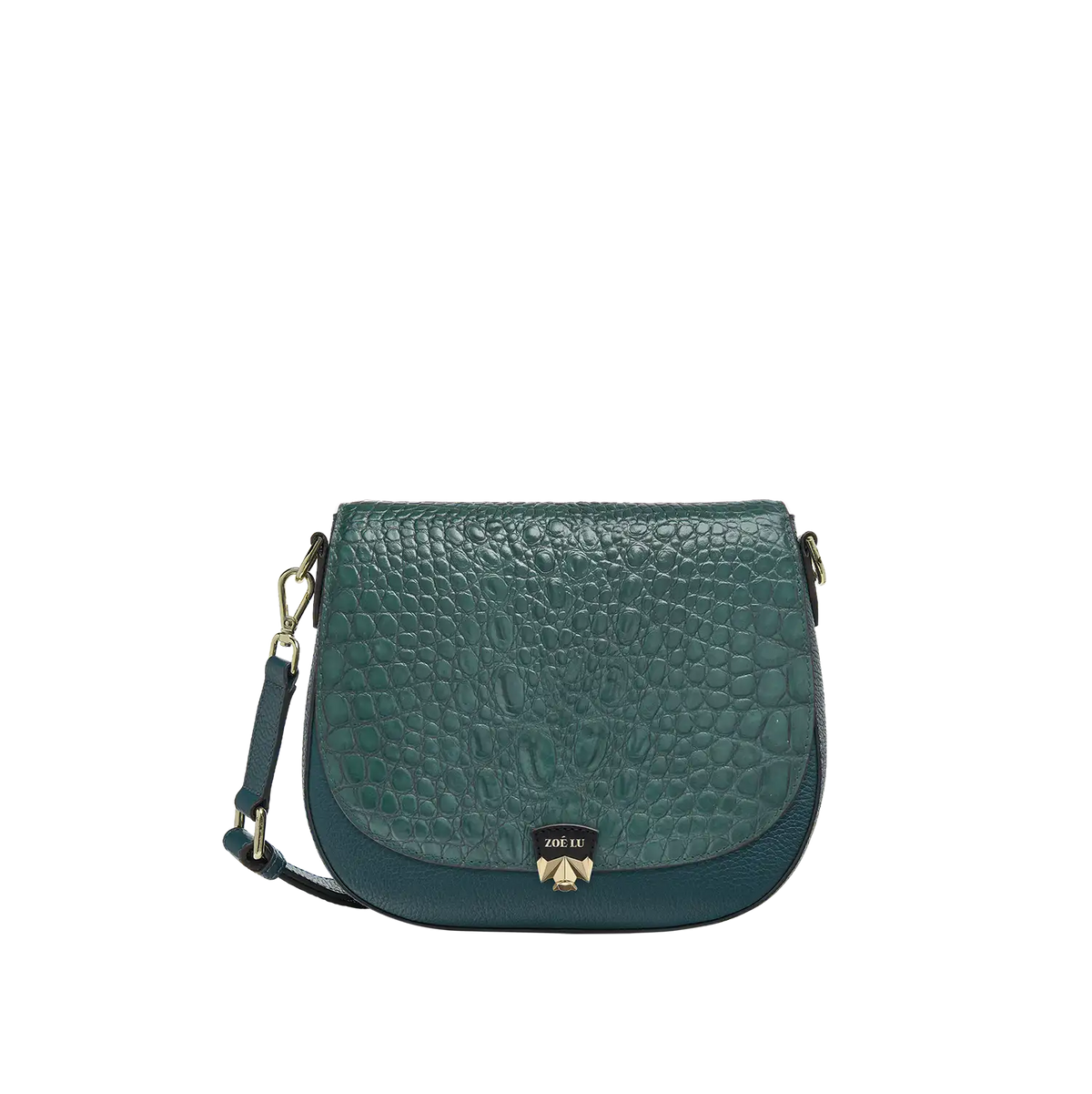 Wechselklappe - Petrol Croc - petrol