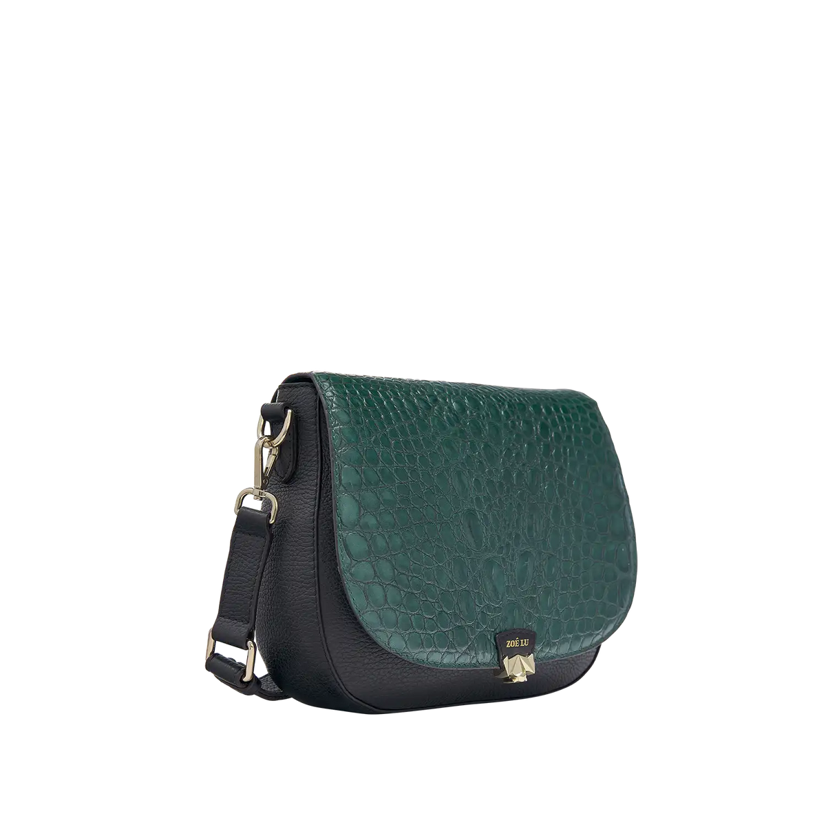 Wechselklappe - Petrol Croc - petrol