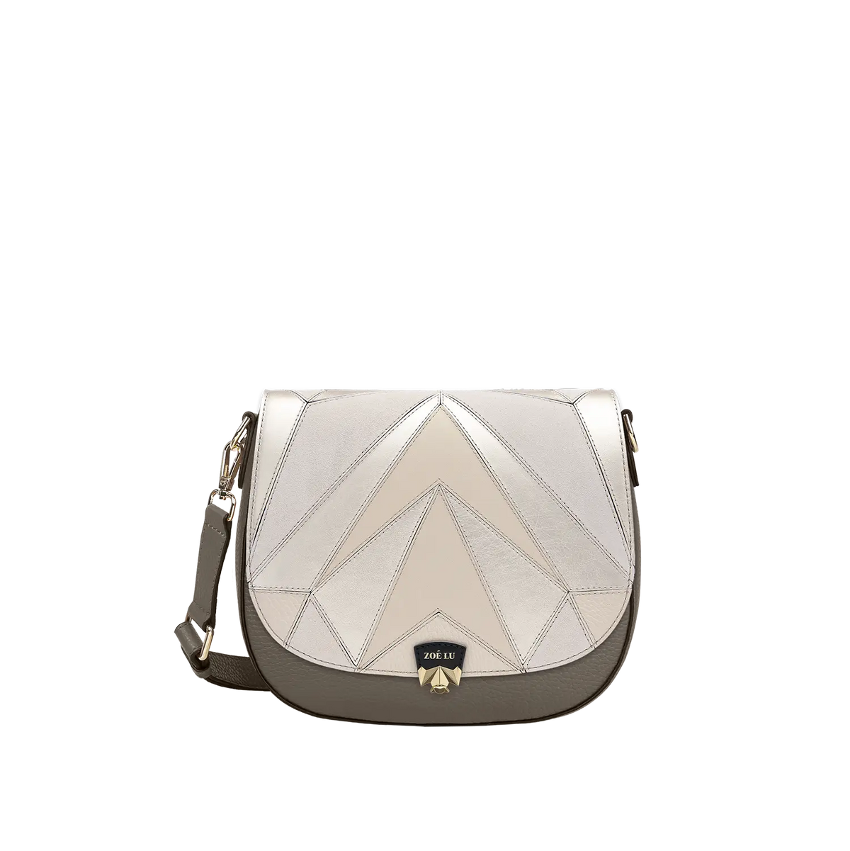 Wechselklappe - Charming Tuesday - creme-metallic