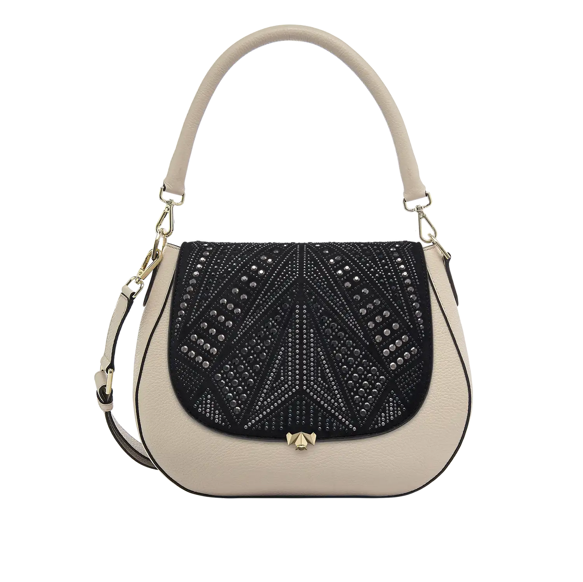 Wechselklappe - Black Sparkle - schwarz