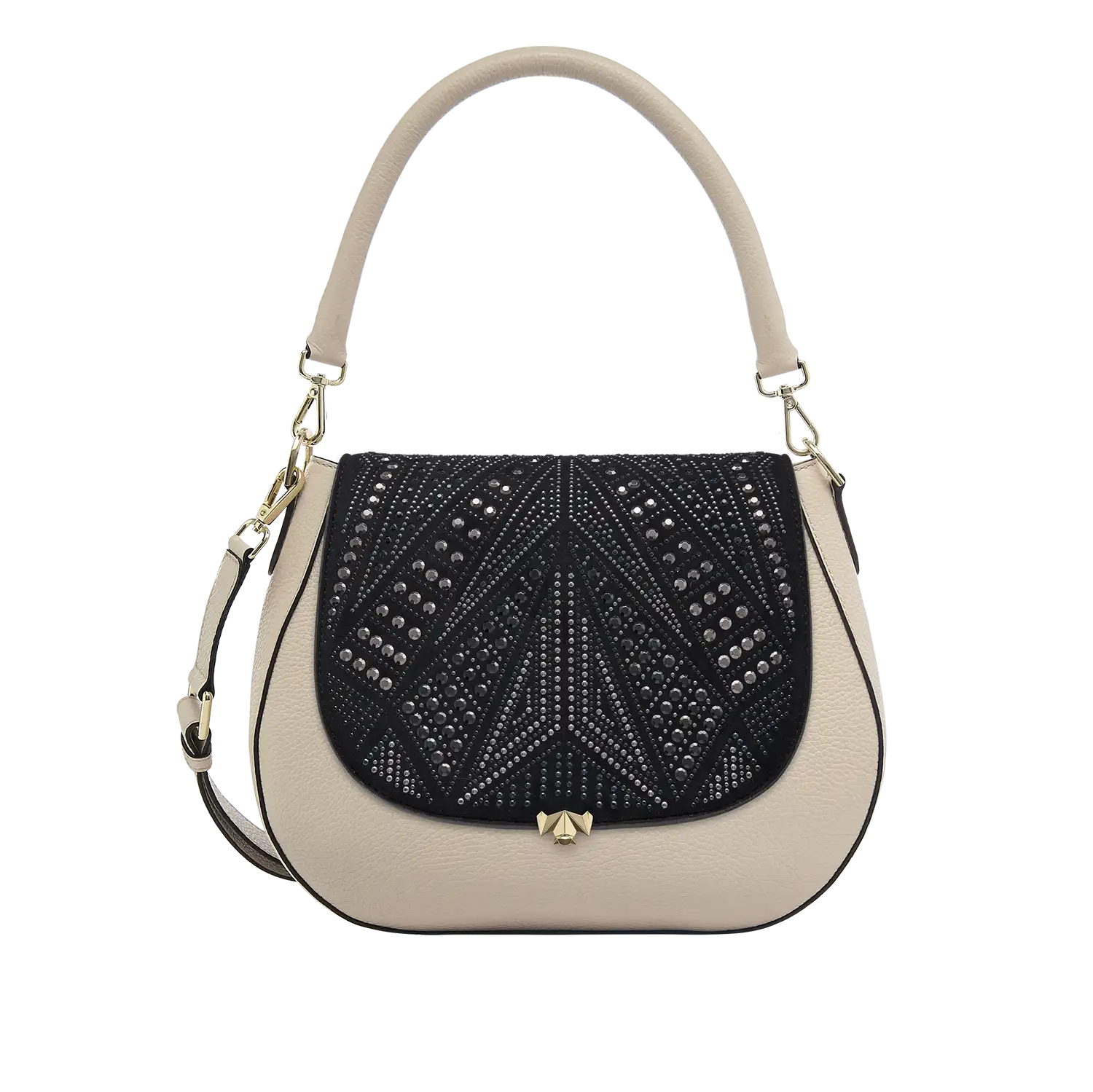 Wechselklappe - Black Sparkle - schwarz