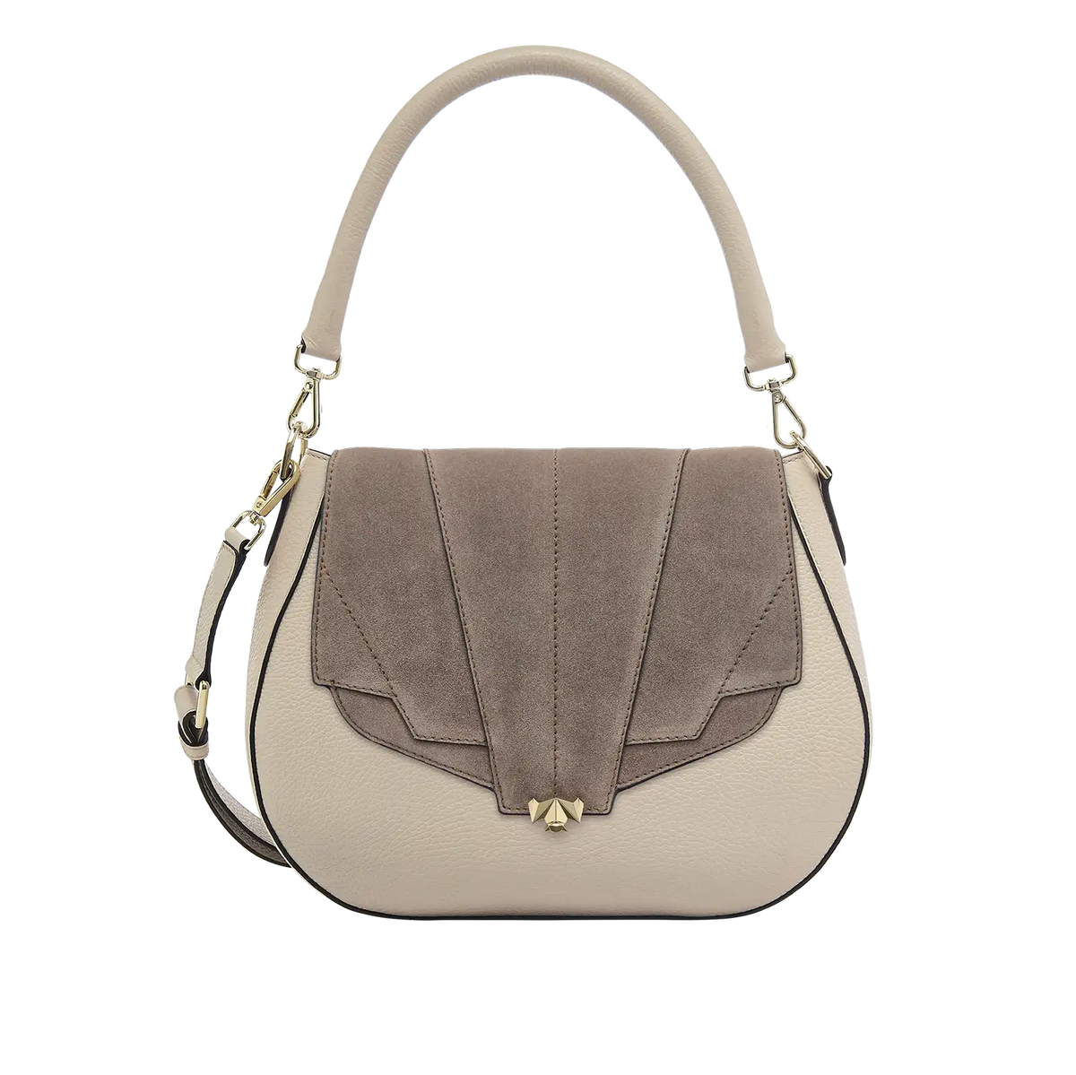 Wechselklappe - Milky Solitair - taupe