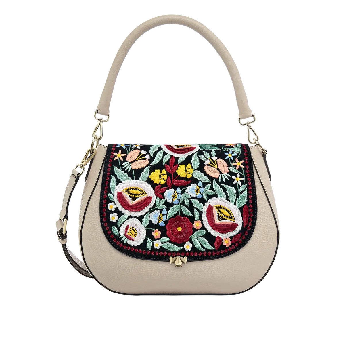 Wechselklappe - So Romantic - Blumen schwarz