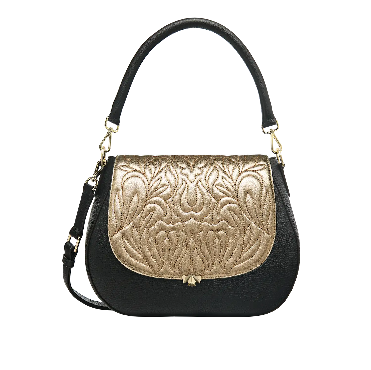 Wechselklappe - Majestic Bloom - gold