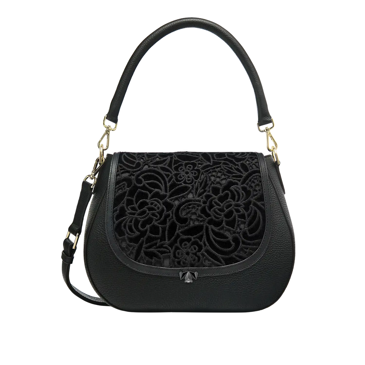 BC Wechselklappe - Midnight Bloom - schwarz