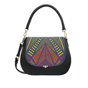 Wechselklappe - Neon Crush - demin-bunt