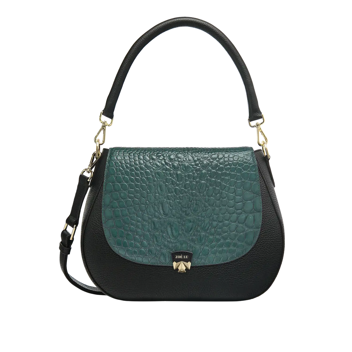 Wechselklappe - Petrol Croc - petrol