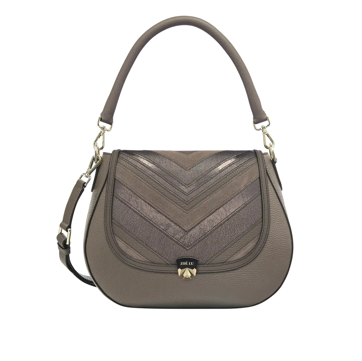 Wechselklappe - Mumble Dream - taupe-metallic