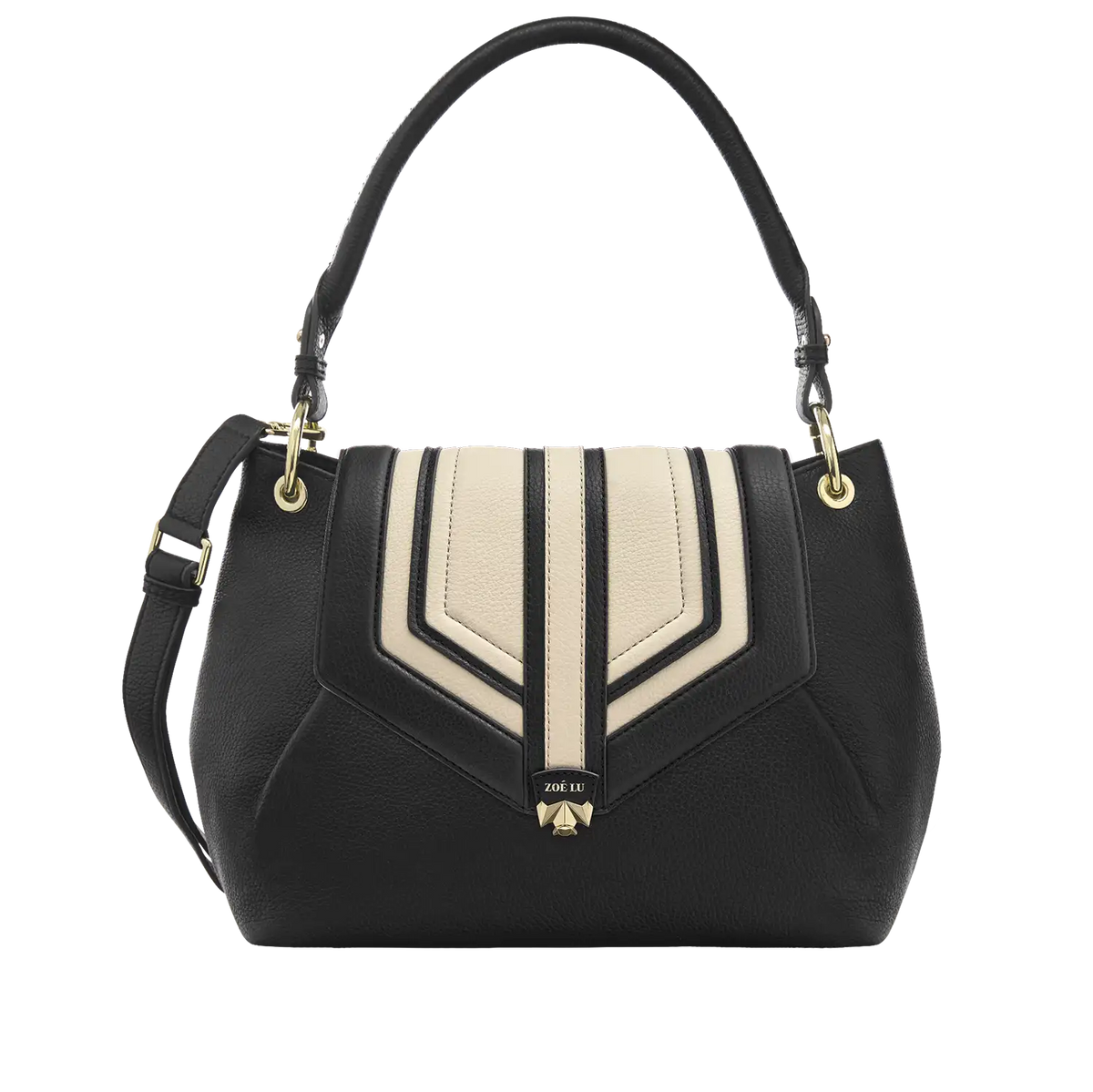 Wechselklappe - Contrast Couture - schwarz-weiß