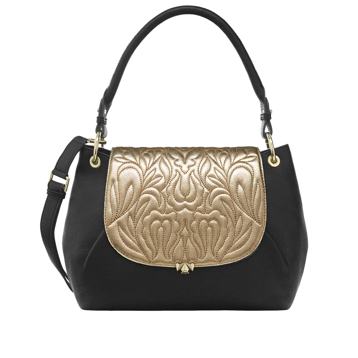 Wechselklappe - Majestic Bloom - gold