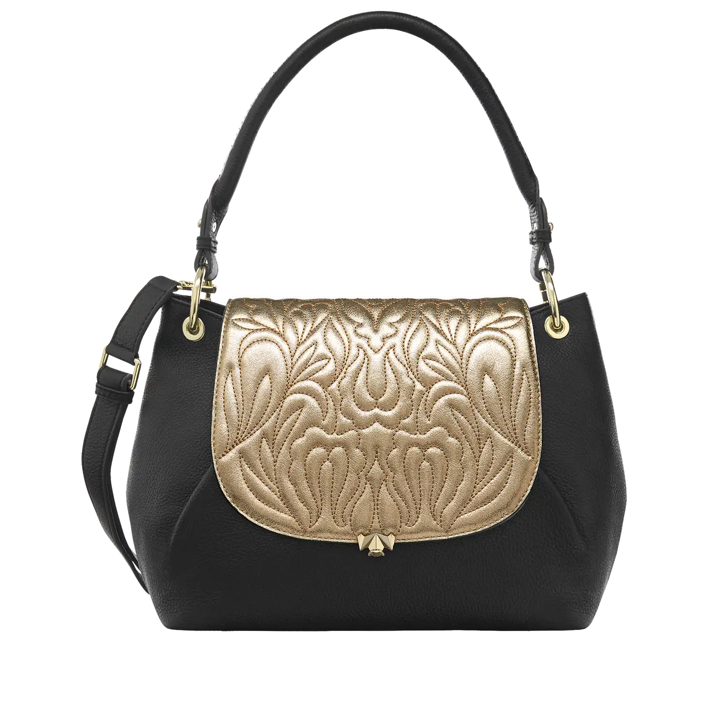 Wechselklappe - Majestic Bloom - gold