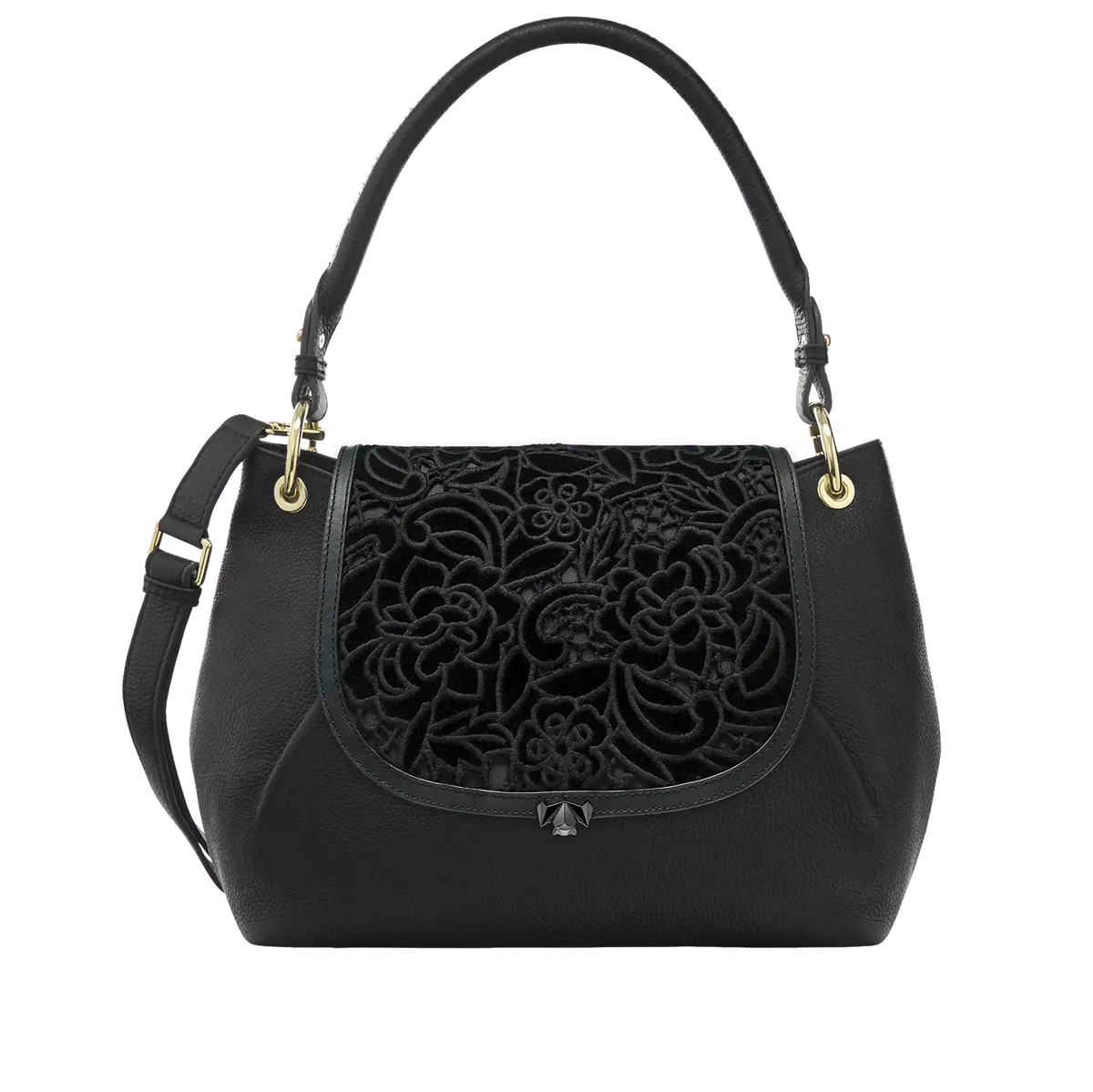 BC Wechselklappe - Midnight Bloom - schwarz