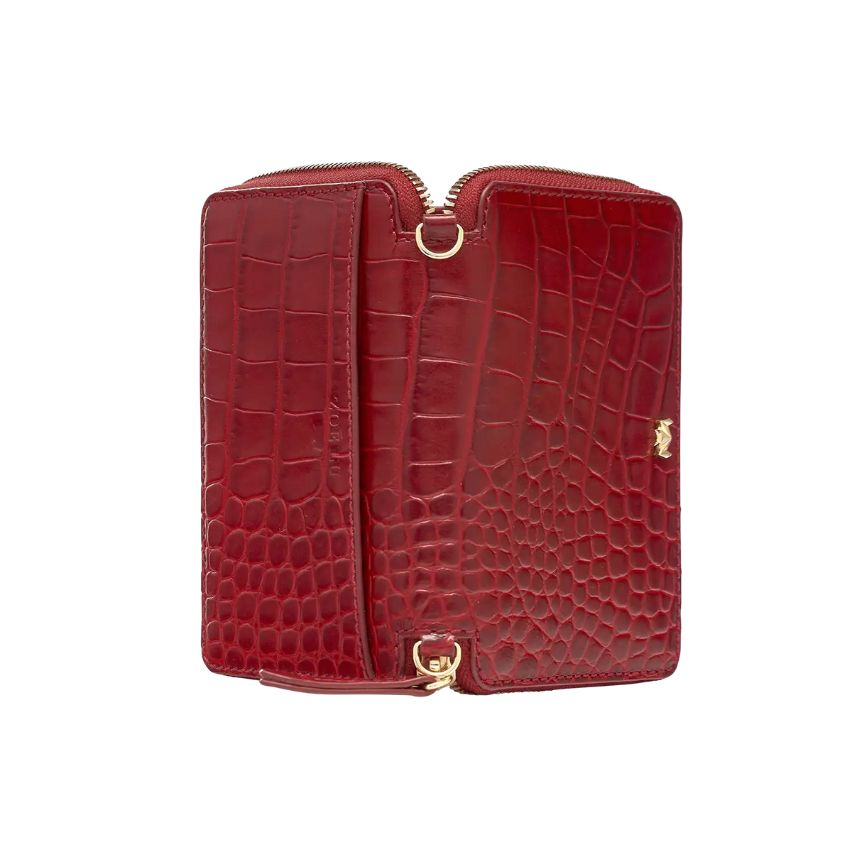 Geldbörse - One For The Money - rot Croco
