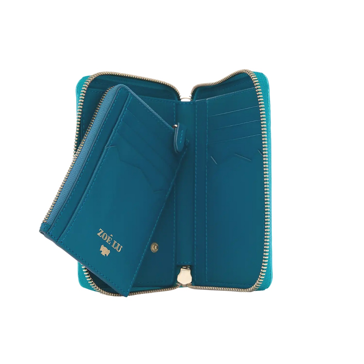 Geldbörse - One For The Money - türkis-metallic