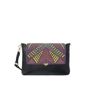 Wechselklappe - Neon Pop - denim-bunt