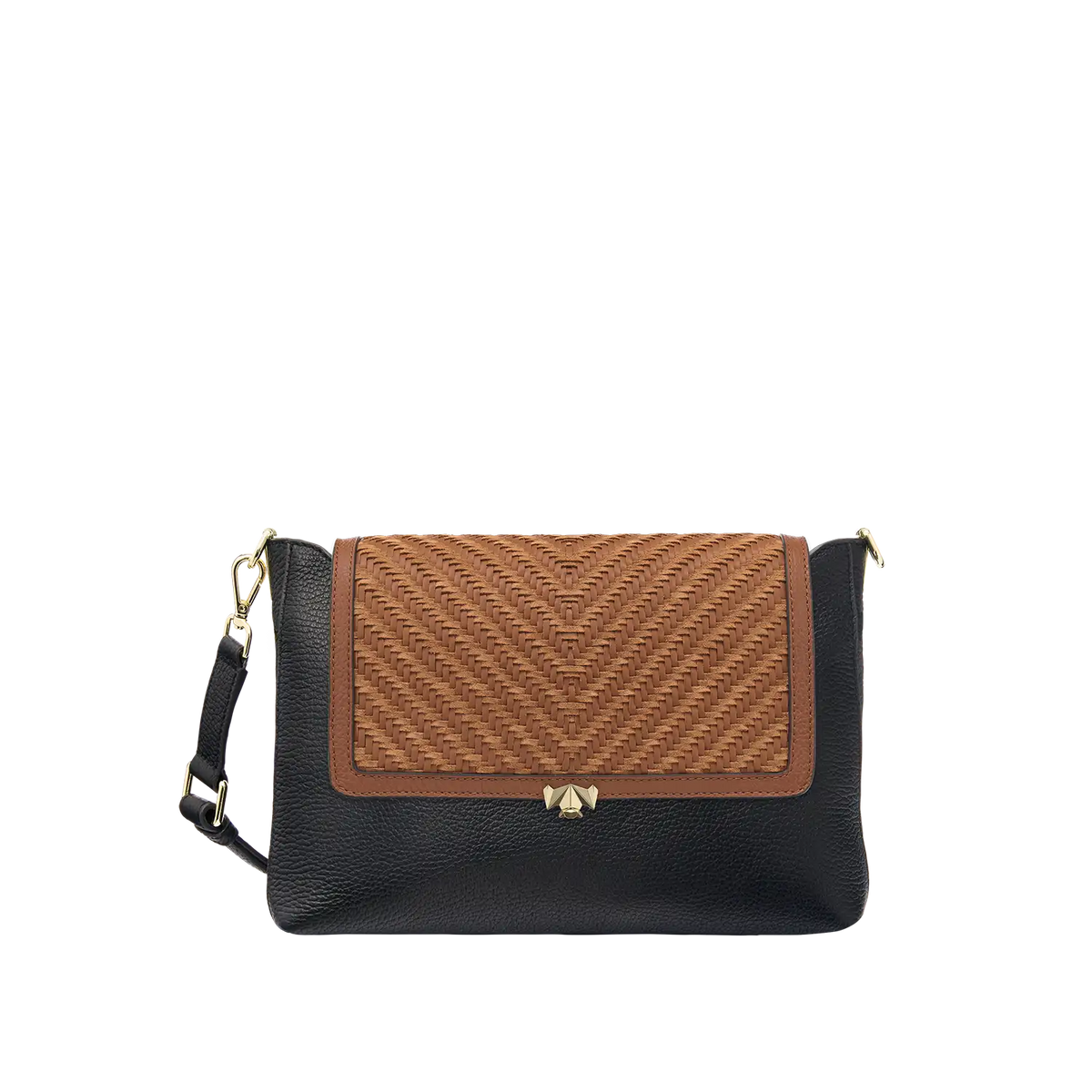 Wechselklappe - Sandy Weave - cognac