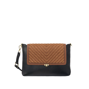 Wechselklappe - Sandy Weave - cognac