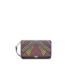 Wechselklappe - Neon Pop - denim-bunt