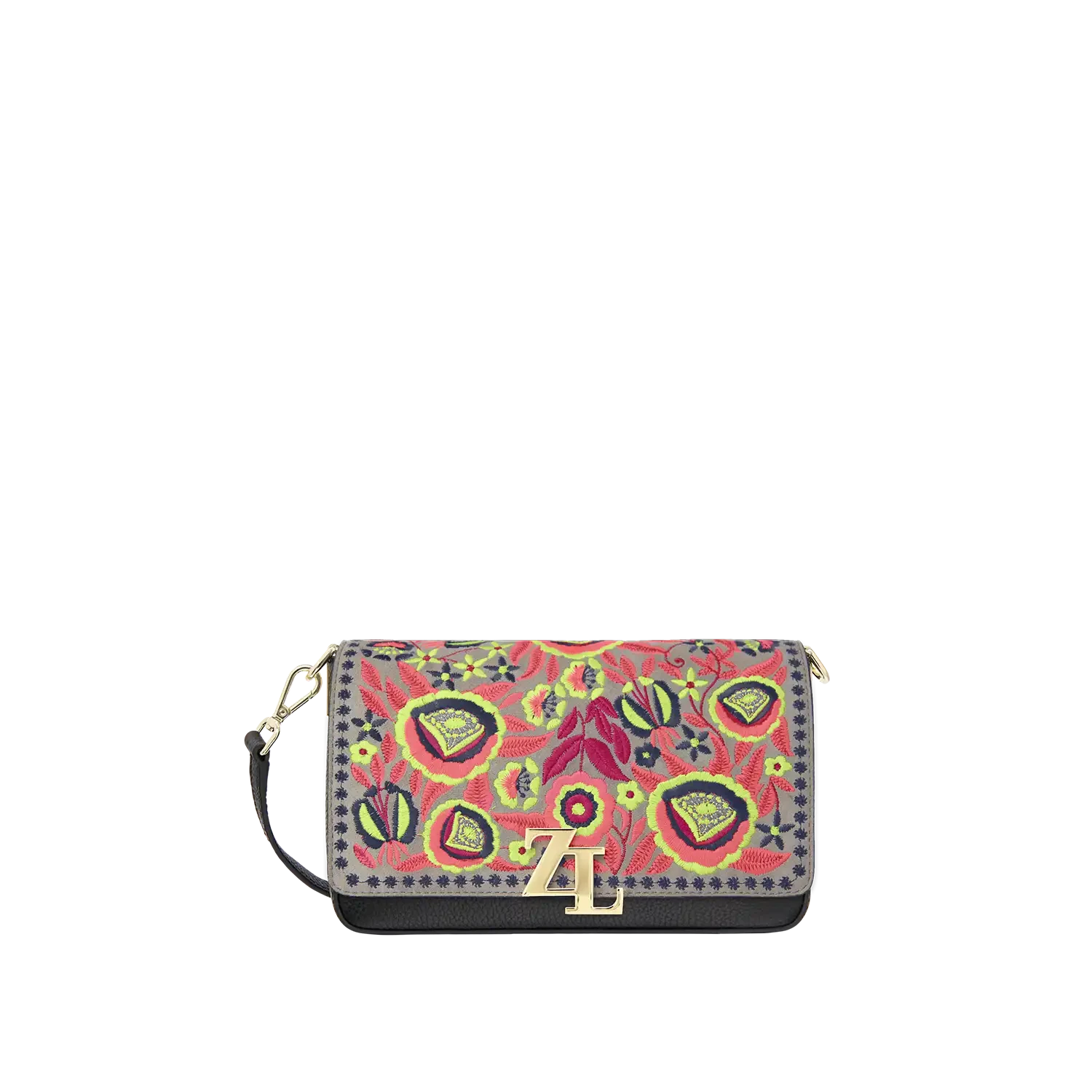 Taschenset - Little Miss schwarz - Botanical Fluo