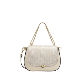 Wechselklappe - Wedding Bliss - beige-glitzer