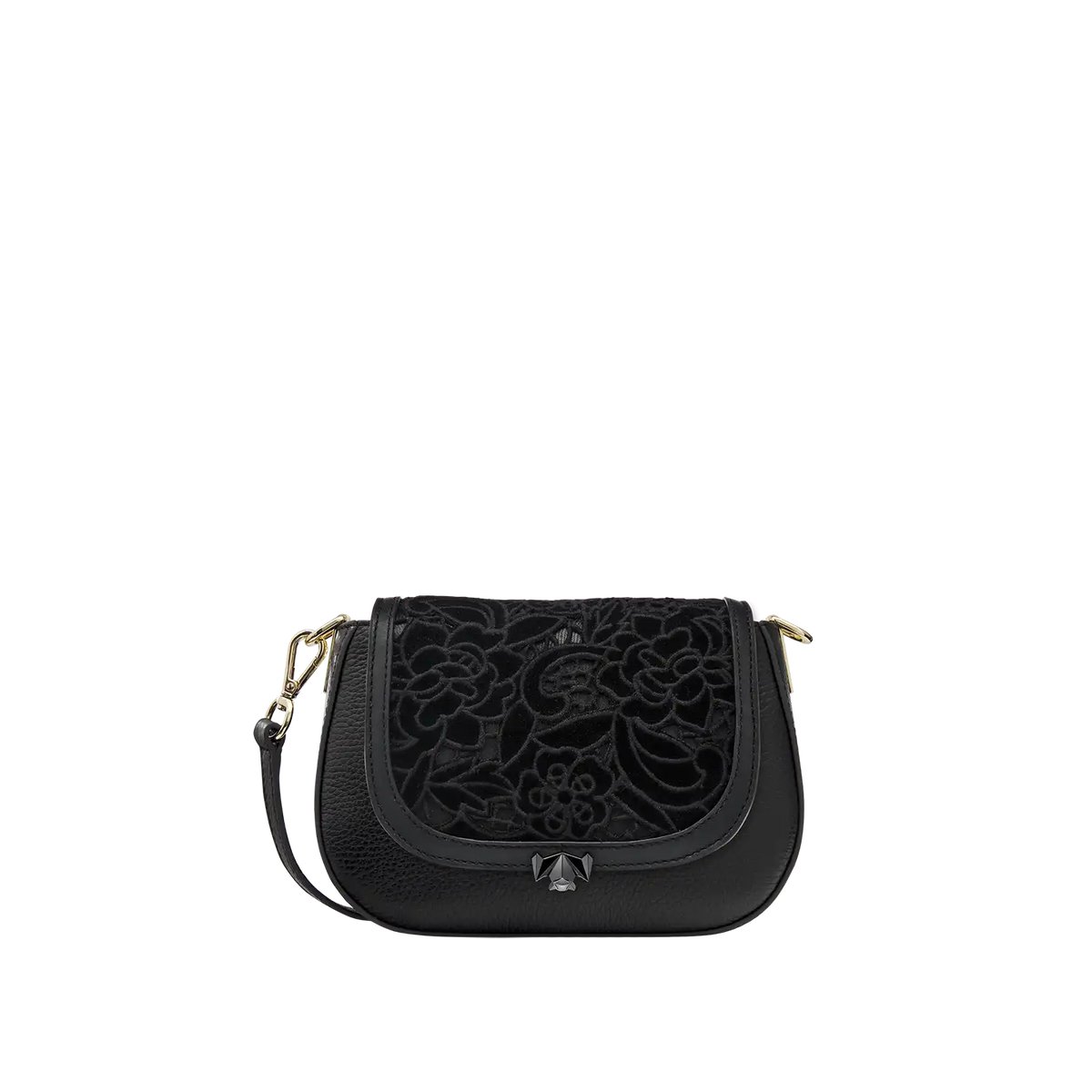 BC Wechselklappe - Mini Midnight Bloom - schwarz