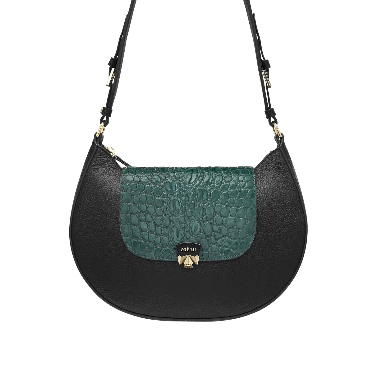 Wechselklappe - Mini Petrol Croc - petrol