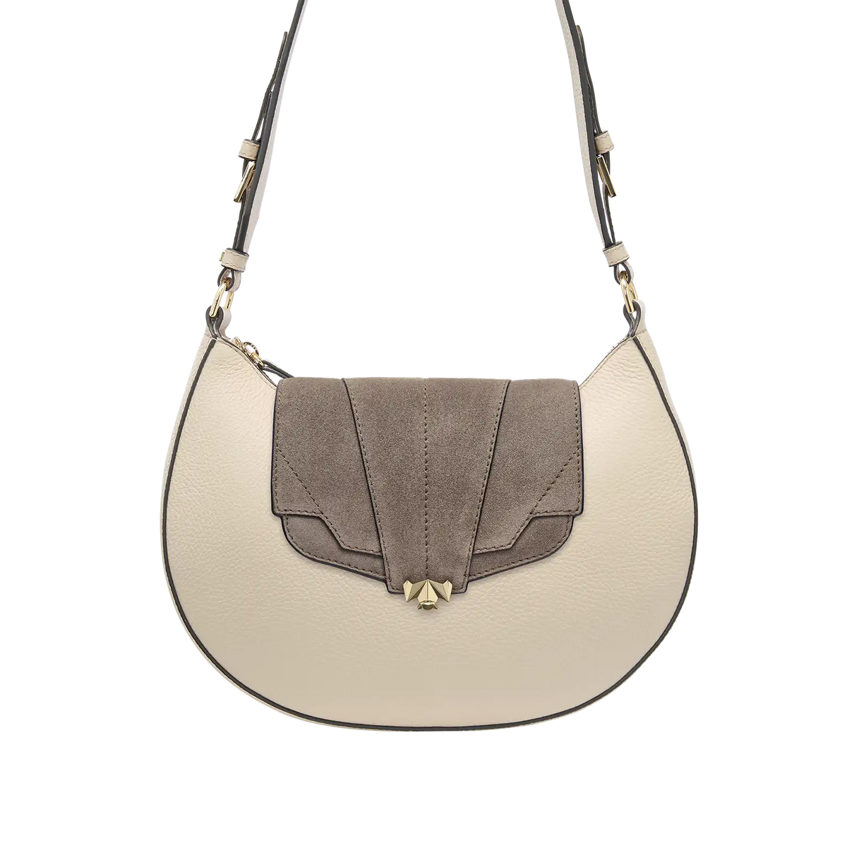Wechselklappe - Mini Milky Solitair - taupe