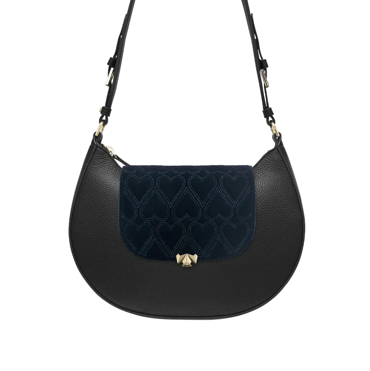 Wechselklappe - Mini Amour de Velours - dunkelblau