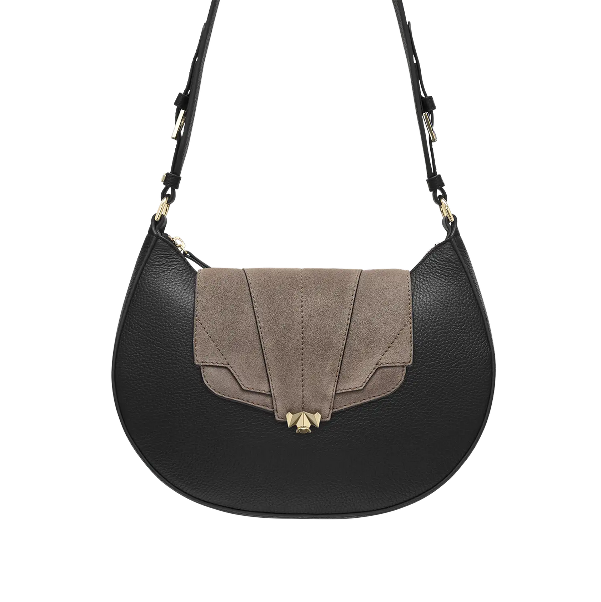 Wechselklappe - Mini Milky Solitair - taupe