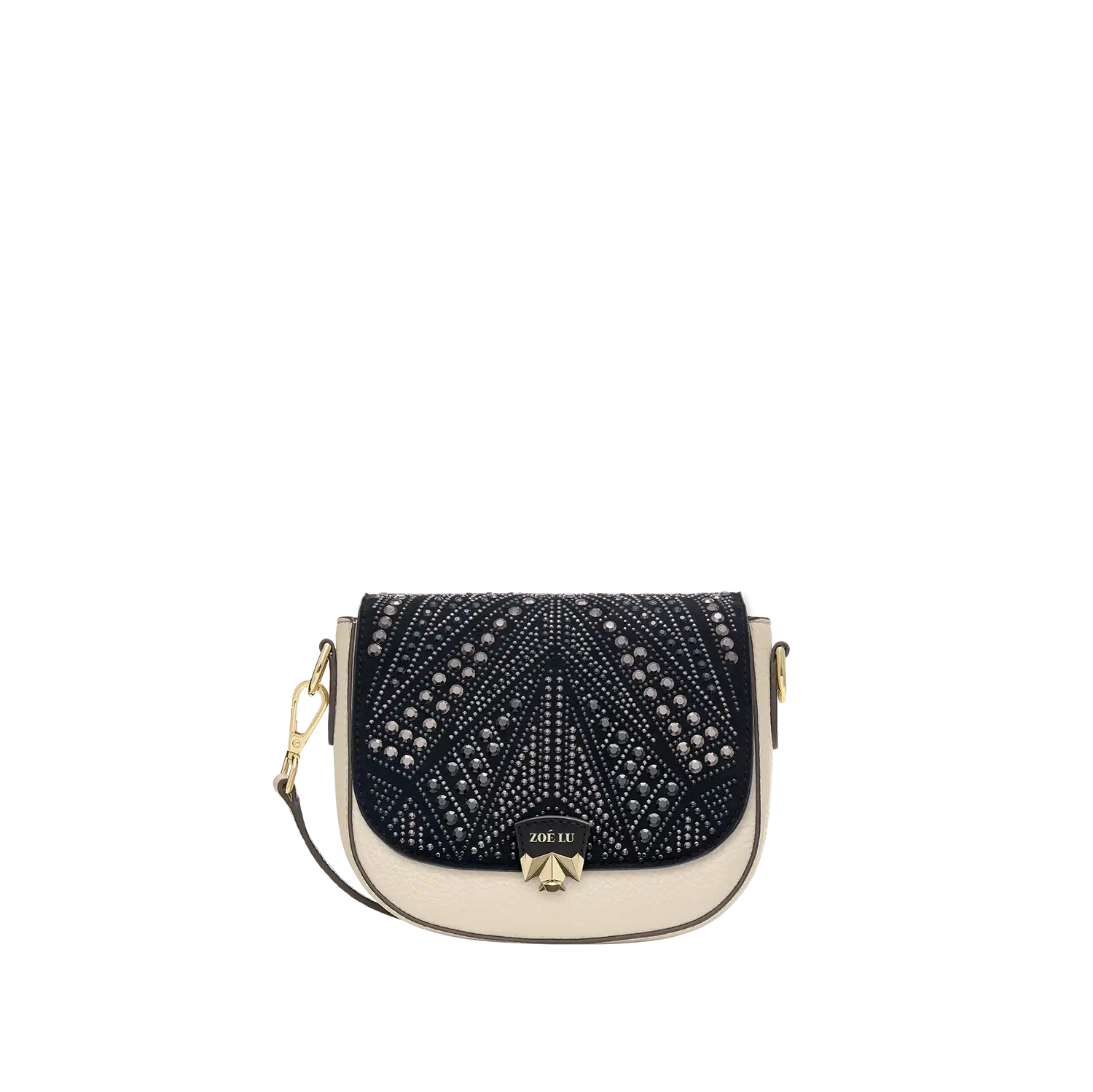 Wechselklappe - Mini Black Sparkle - schwarz