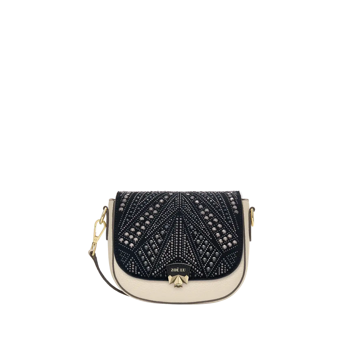 Wechselklappe - Mini Black Sparkle - schwarz