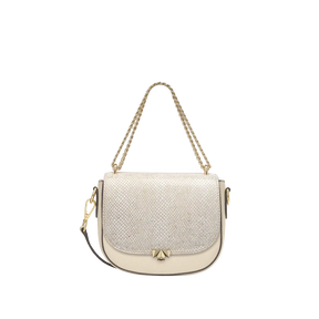 Wechselklappe - Wedding Bliss - beige-glitzer