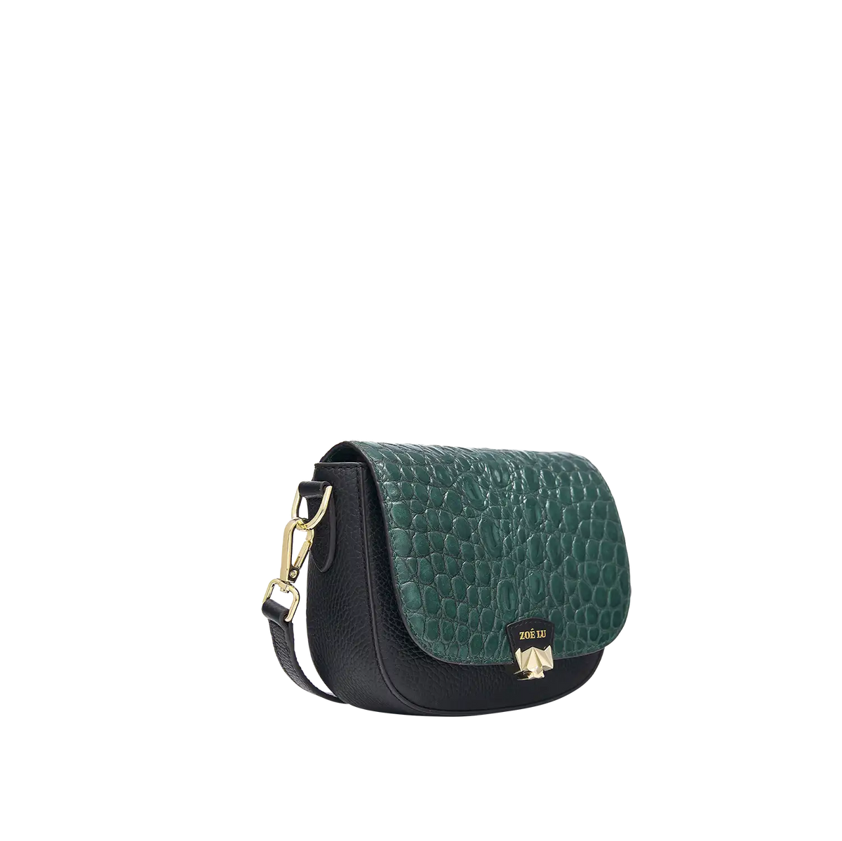 Wechselklappe - Mini Petrol Croc - petrol