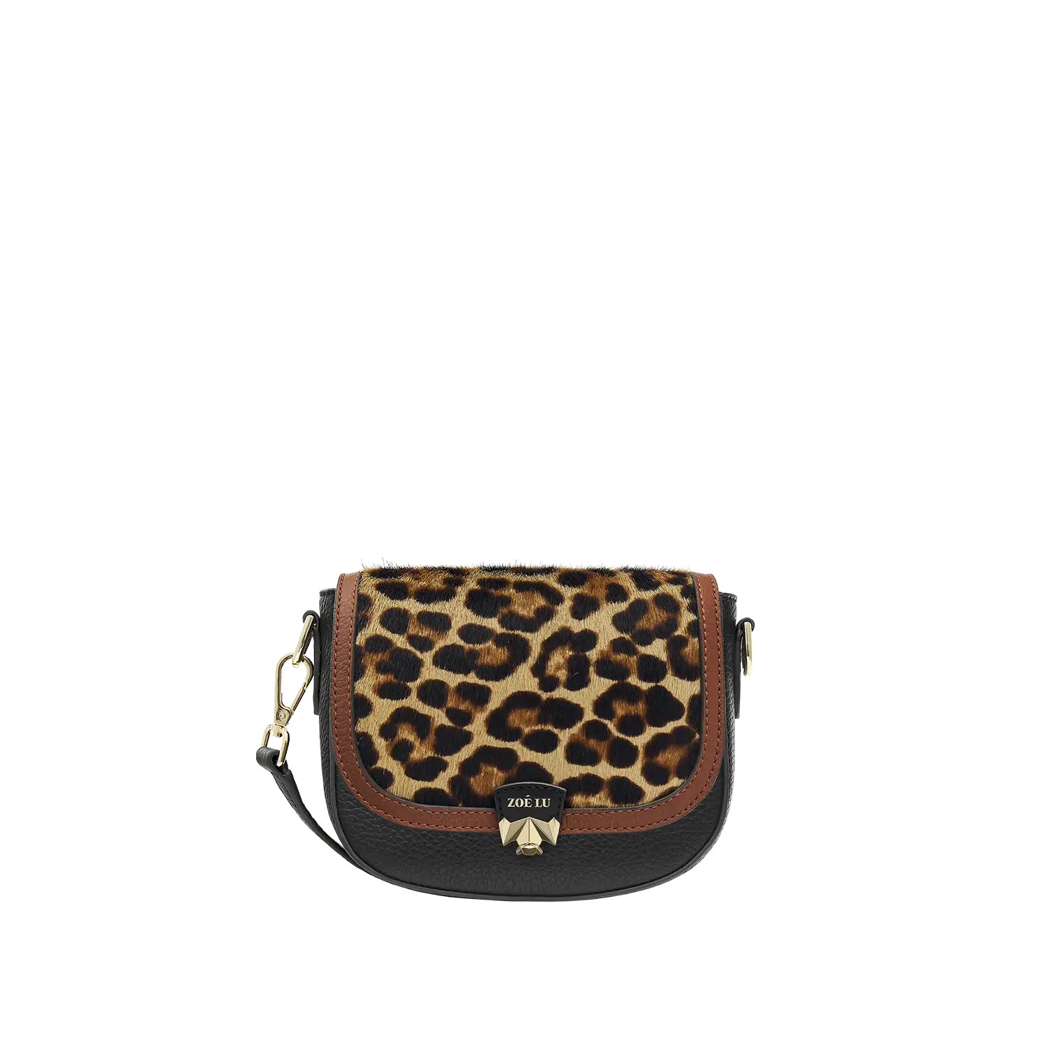 Wechselklappe - Mini Tamed Leopard - cognac