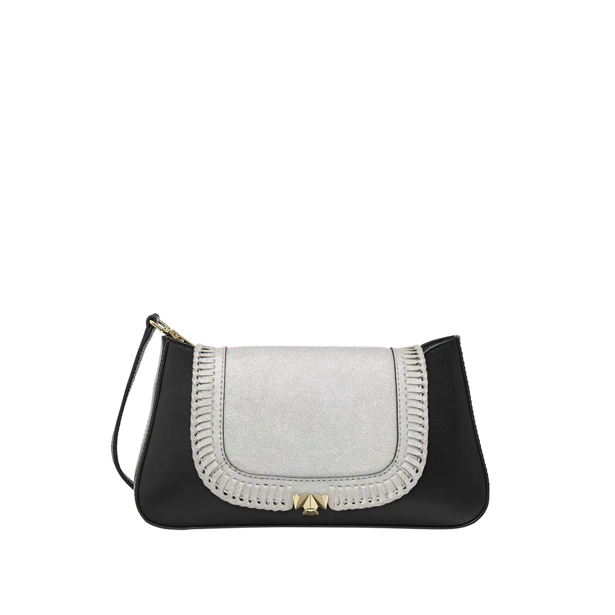 Wechselklappe - Mini Frozen Glam - silber