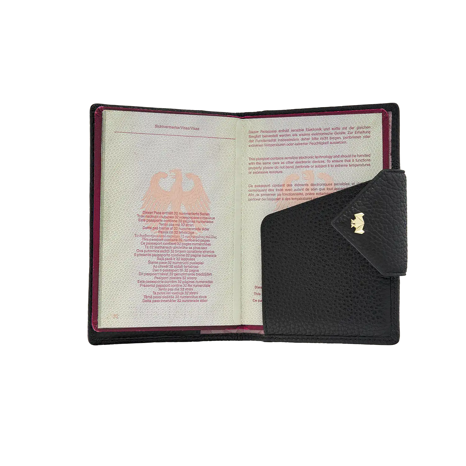 Passport Cover - Board me Baby - schwarz