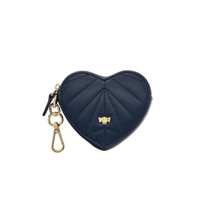 Schluesselanhaenger - Heartbeat - navy-blau